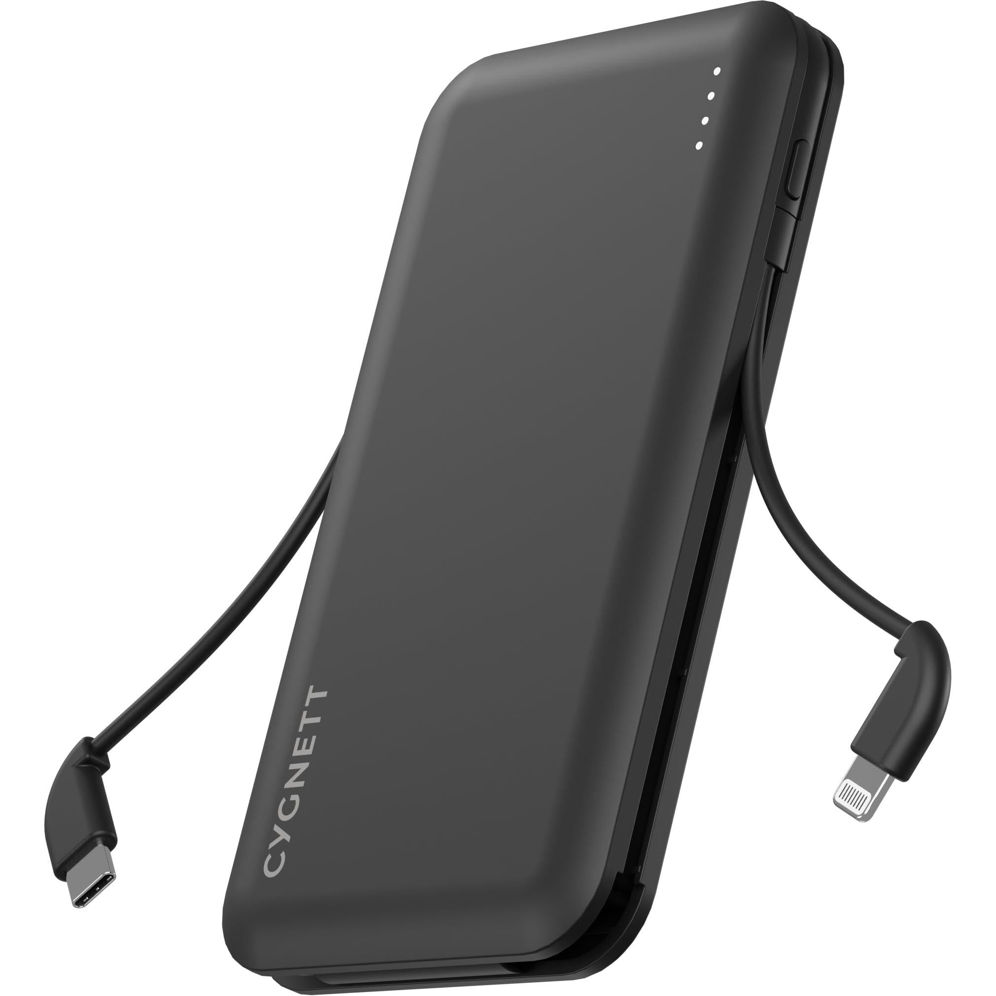 Cygnett ChargeUp Pocket 10K Power Bank with Dual Intergrated Charging  Cables (Black) - JB Hi-Fi