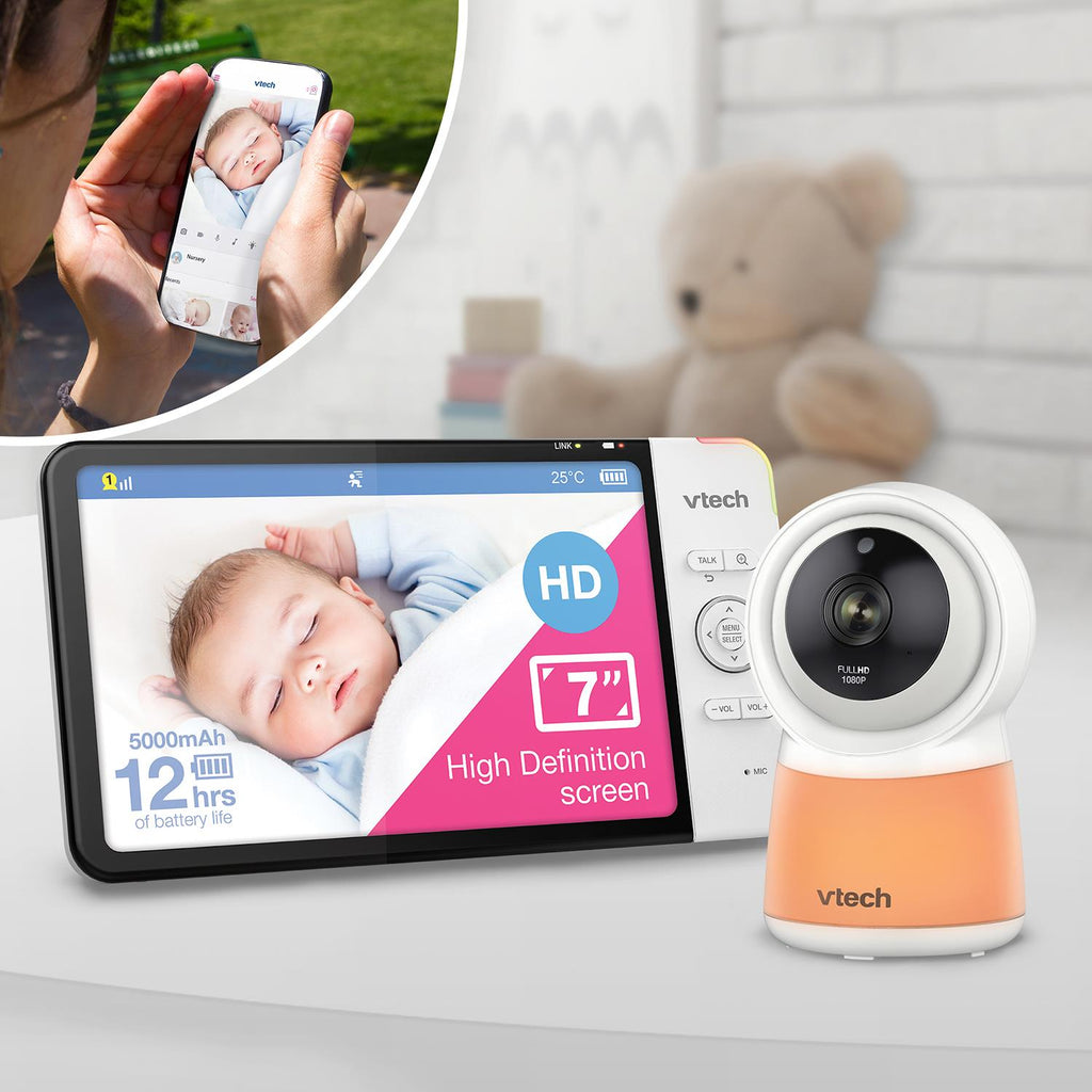 Vtech RM7754HD 7" Smart WiFi HD Video Baby Monitor with Remote Access