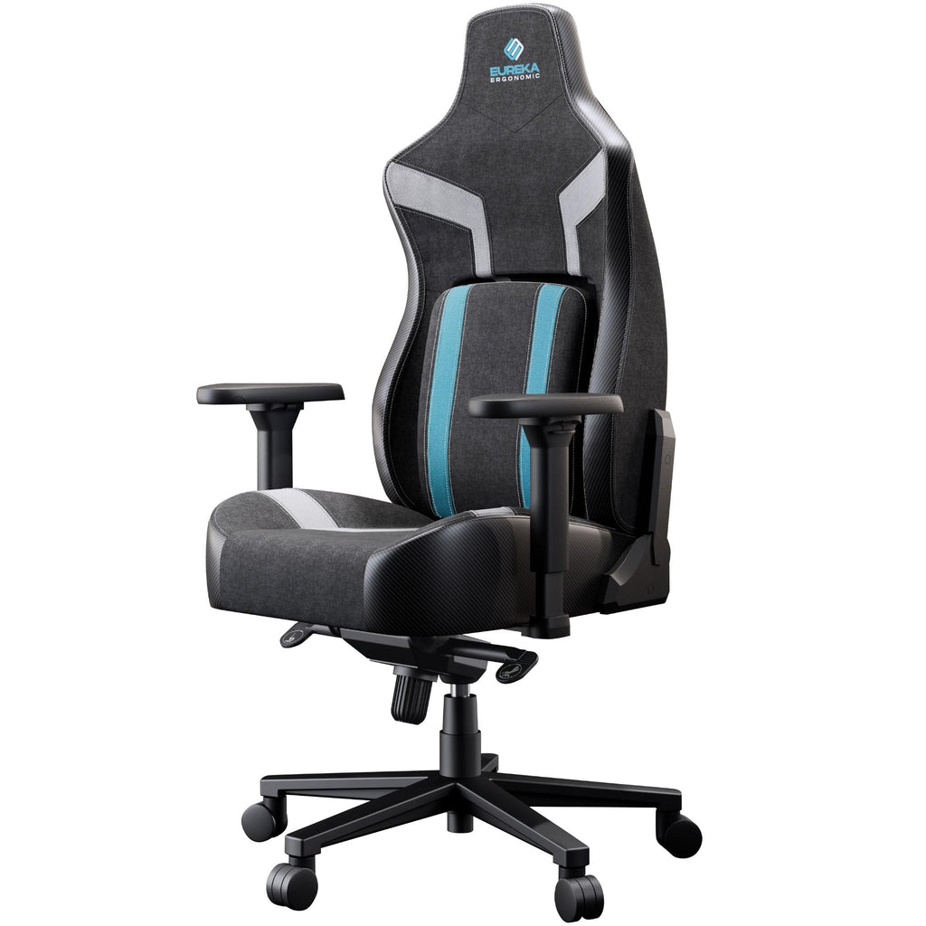 Eureka GC08 Python II Series Ergonomic Chair (Black/Blue) JB HiFi