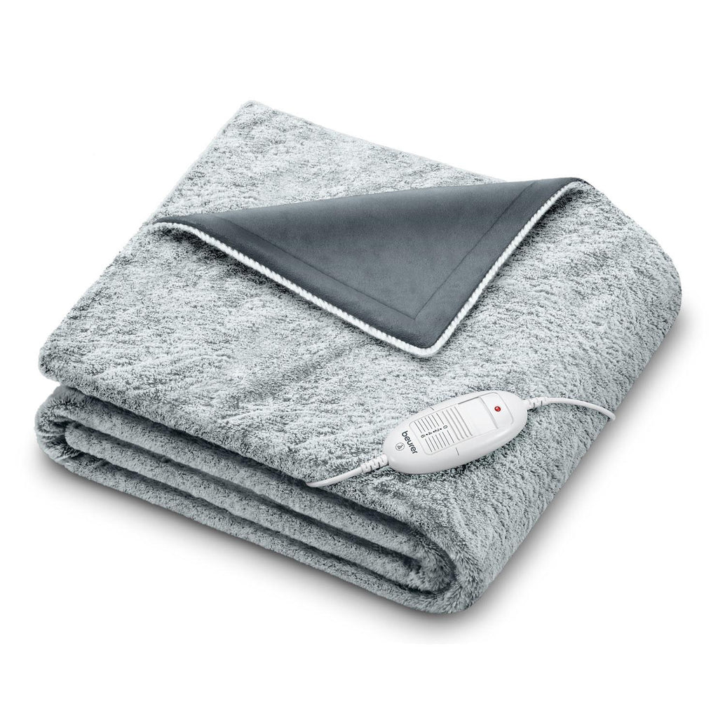 Beurer HD75G Heated Overblanket Throw (Cosy Nordic Grey) JB HiFi