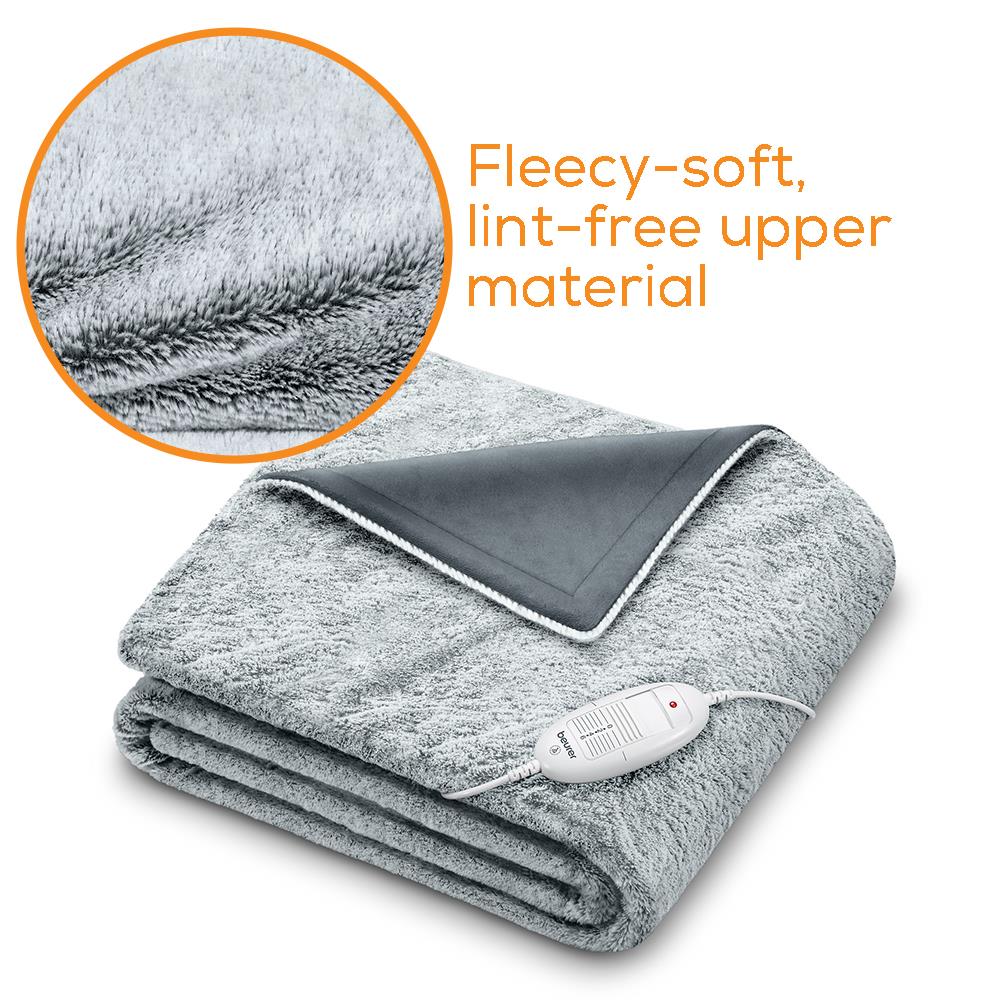 Beurer HD75G Heated Overblanket Throw (Cosy Nordic Grey) JB HiFi