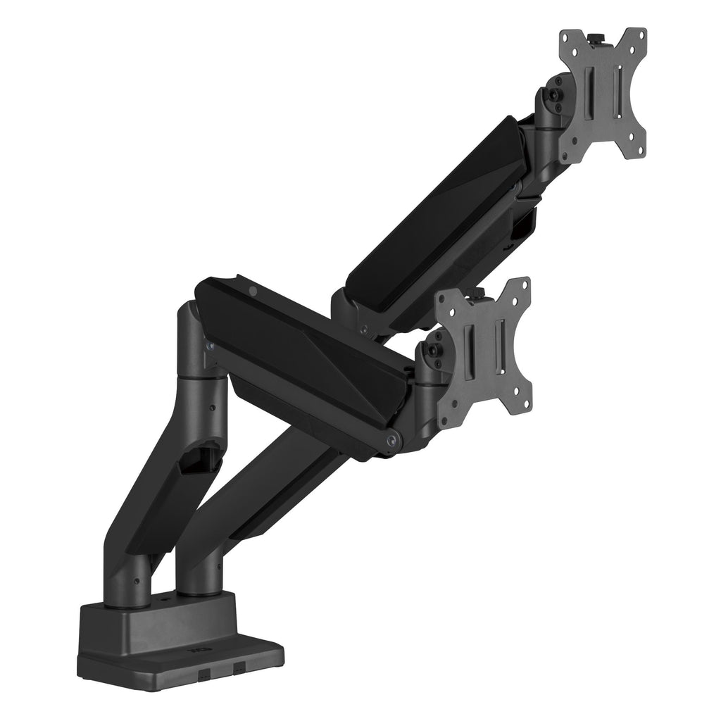 XCD Gas Bracket Large Monitor Dual Arm (Black) JB HiFi