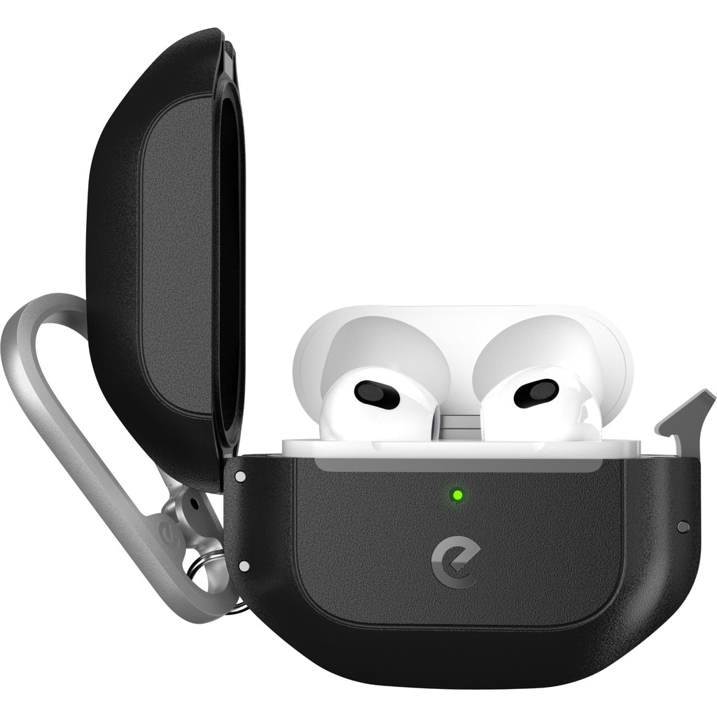 KeyBudz Element Series IP68 Case for AirPods 3 (Carbon Black) JB HiFi