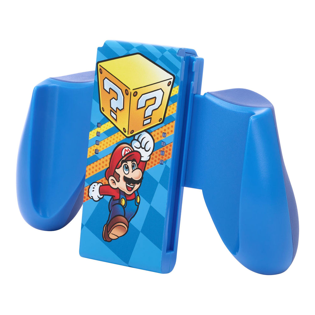 PowerA JoyCon Comfort Grip for Nintendo Switch (Block Mario Blue) JB