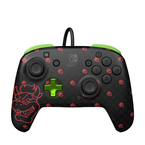 Rematch Glow Wired Controller for Nintendo Switch (Bowser)
