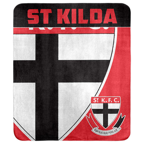 AFL - St Kilda Saints - Polar Fleece Throw Rug
