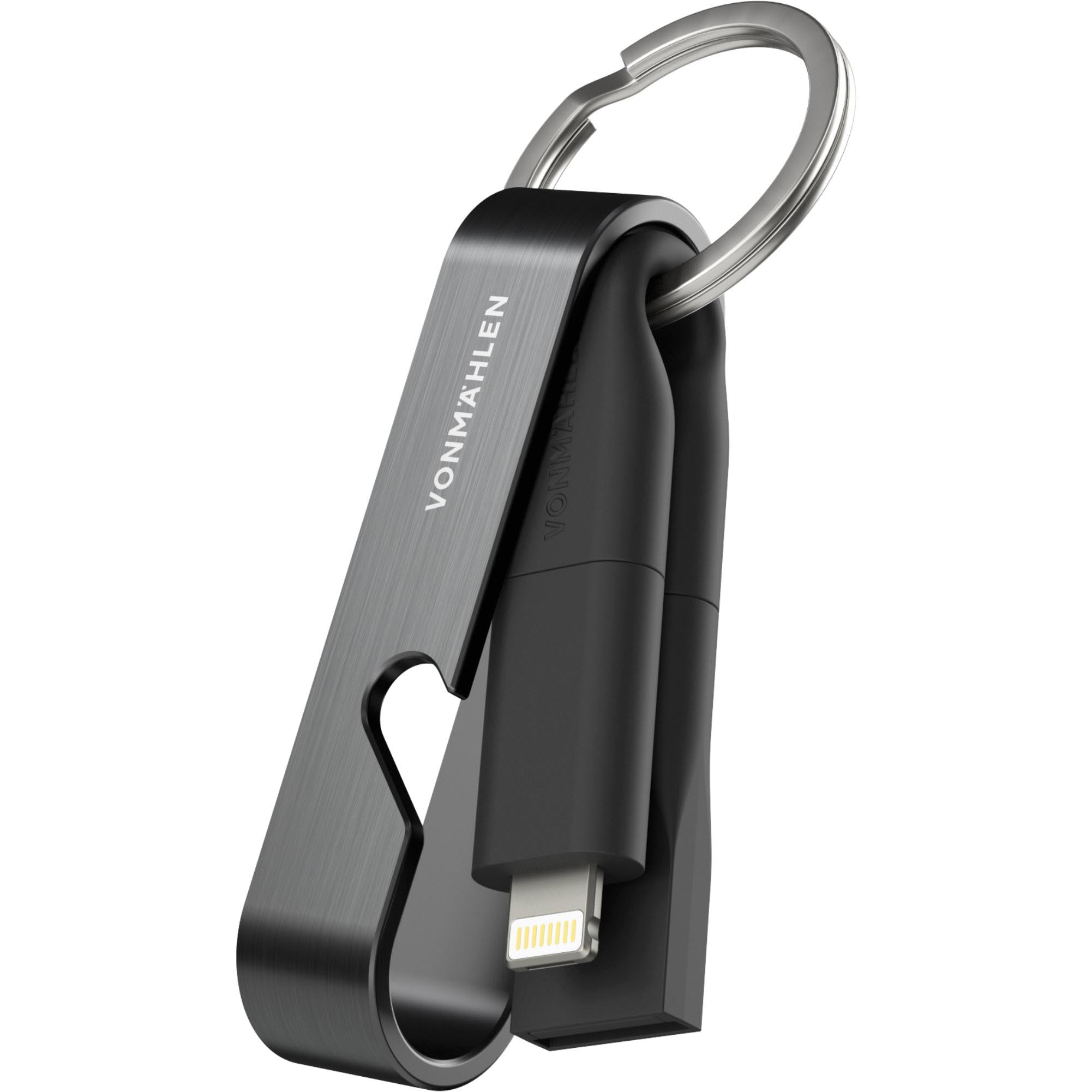 Vonmahlen High Six 6-in-1 Charge Cable All Keyring (Black) JB Hi-Fi