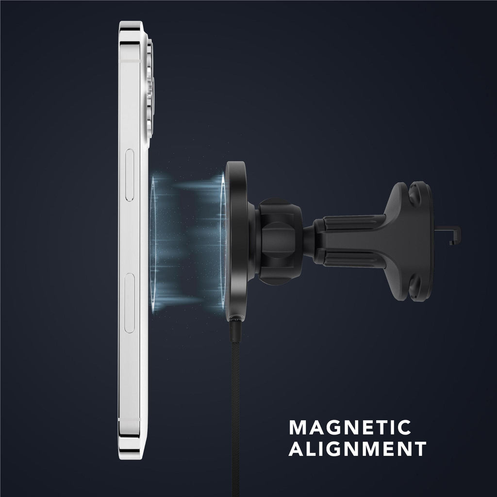 Vonmahlen Aura Car Charge Pad with Ring (Black) JB HiFi