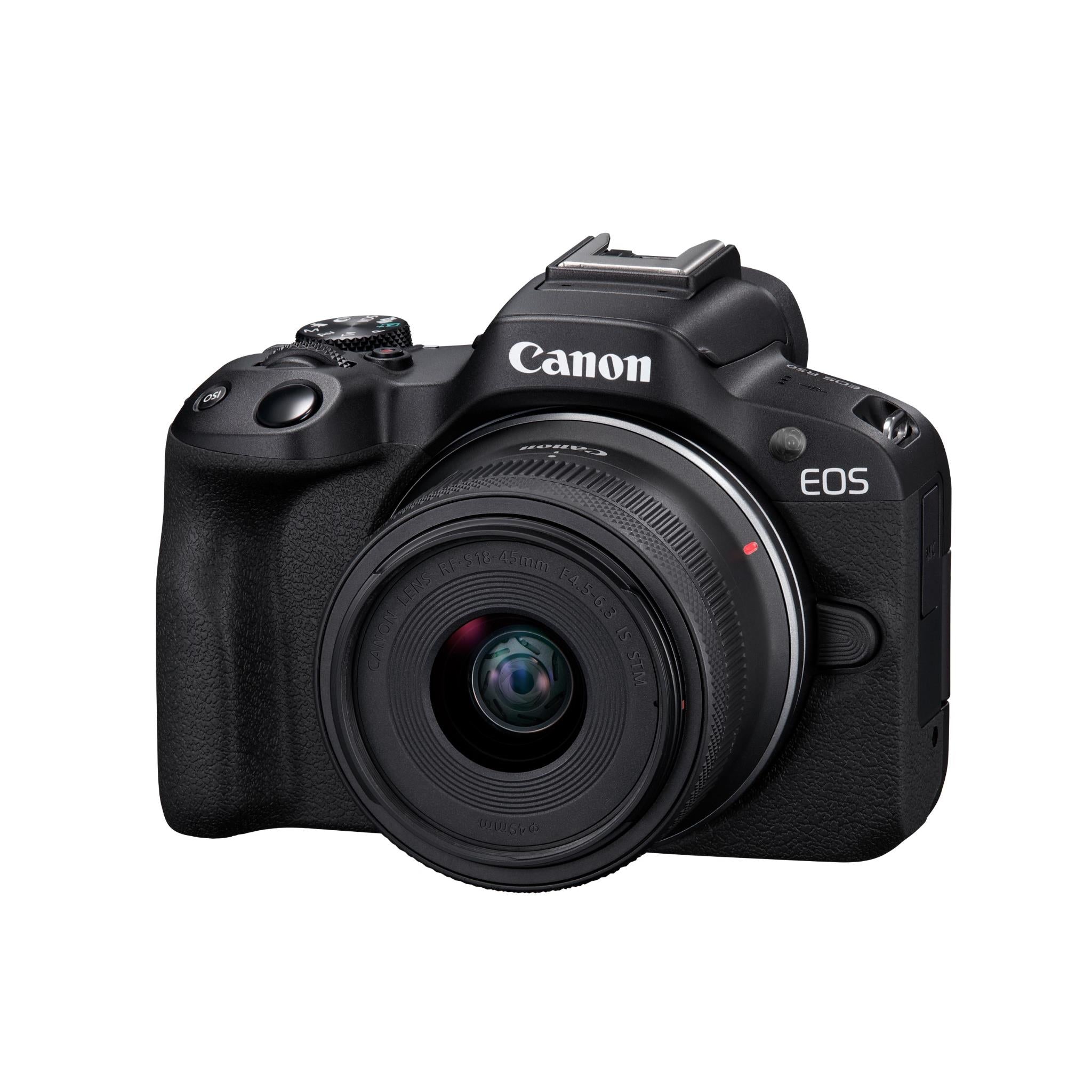Canon EOS R50 Mirrorless Camera with RFS 18-45mm Lens Kit JB Hi-Fi