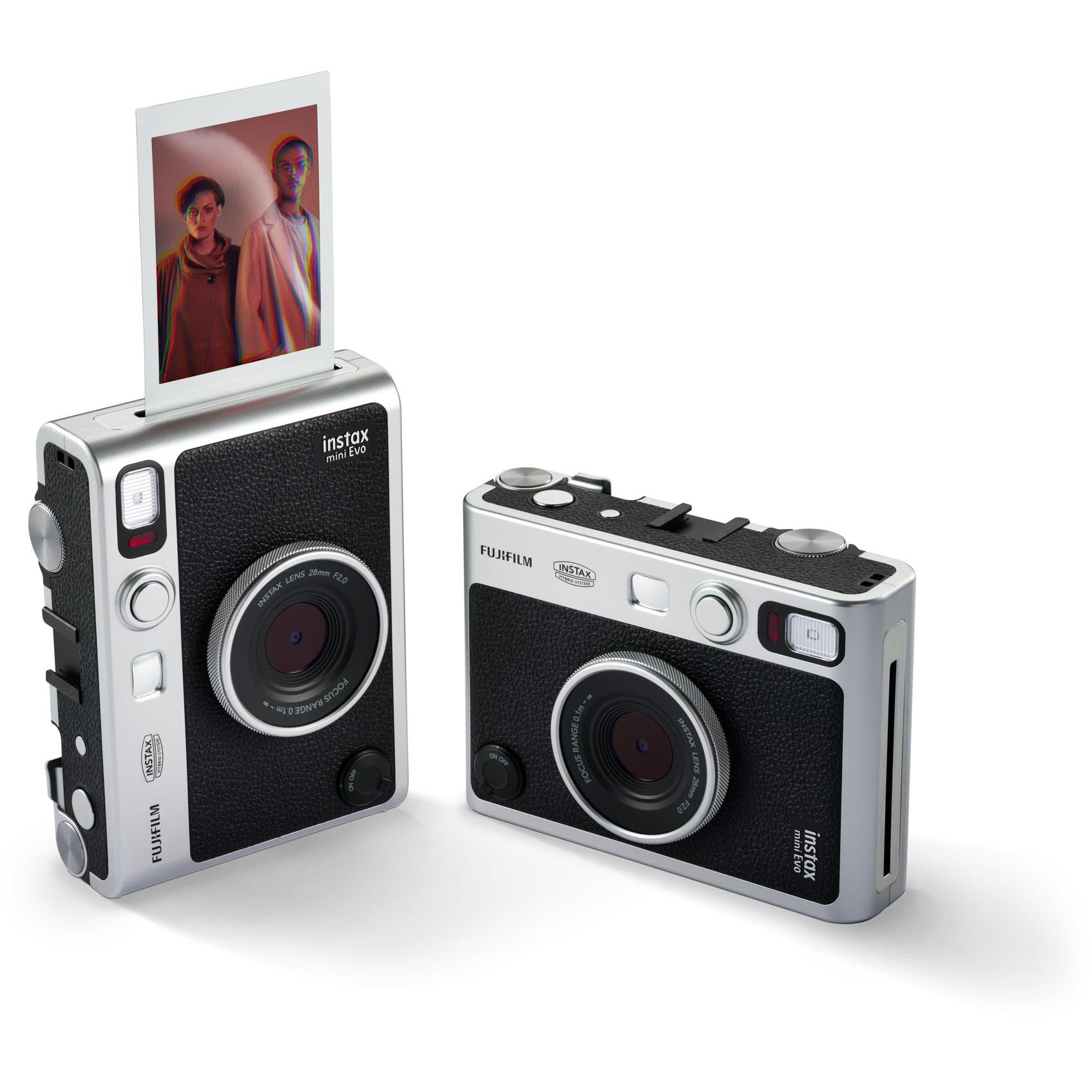 FUJIFILM Instax Mini Evo Hybrid Instant Film Camera with Built-In