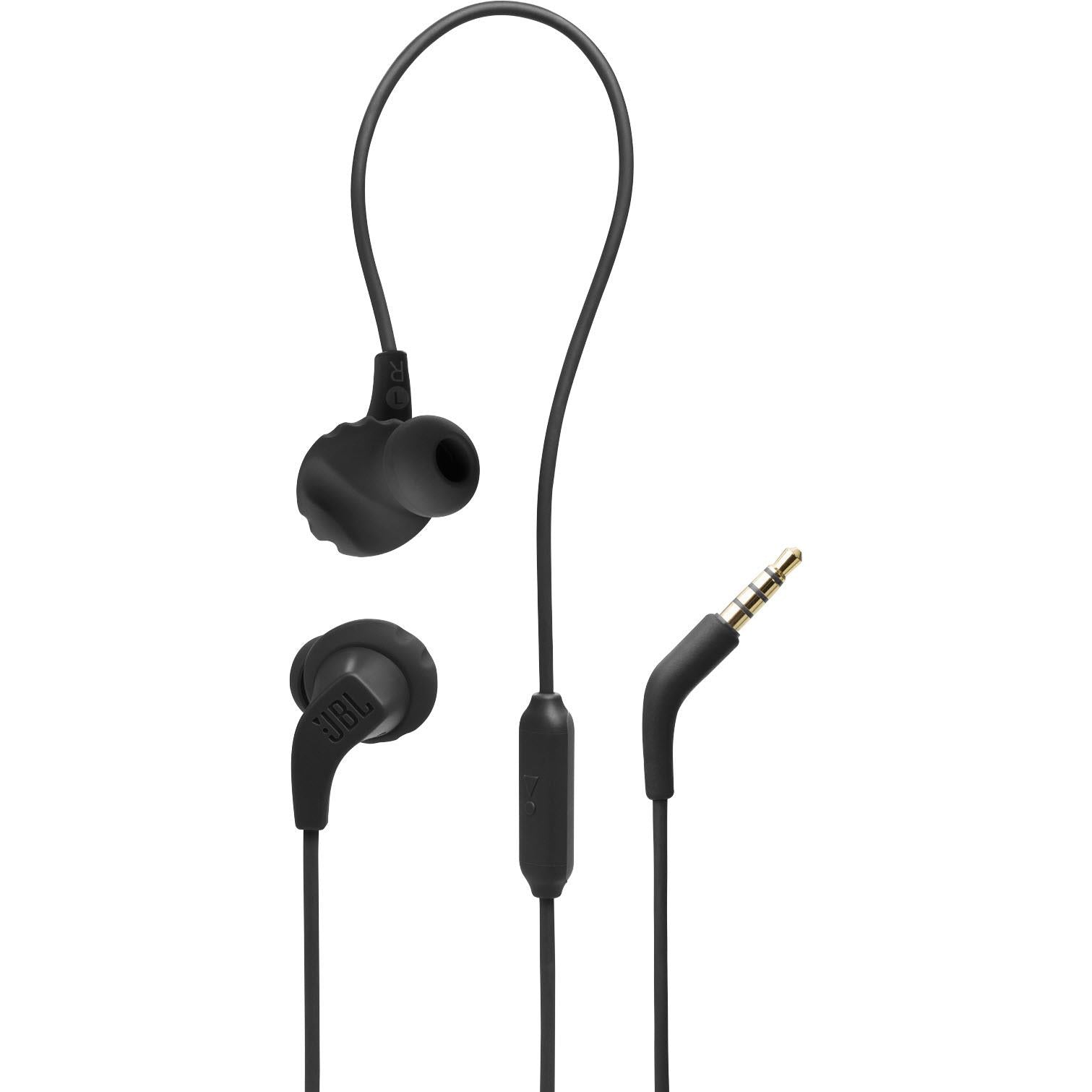 JBL Endurance Run Wired In-Ear Headphones (Black) JB Hi-Fi