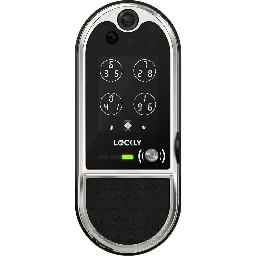 Lockly Vision Elite Video Doorbell Smart Lock (Satin Nickel) JB HiFi