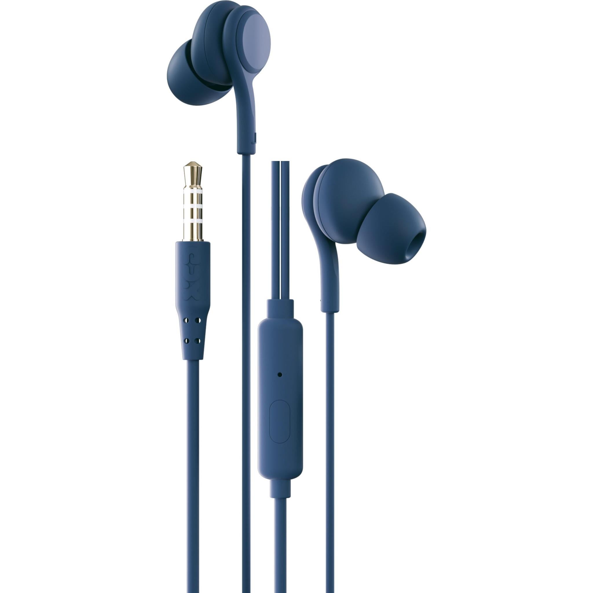 XCD XCD23003 Wired In-Ear with Mic Headphones (Blue) JB Hi-Fi
