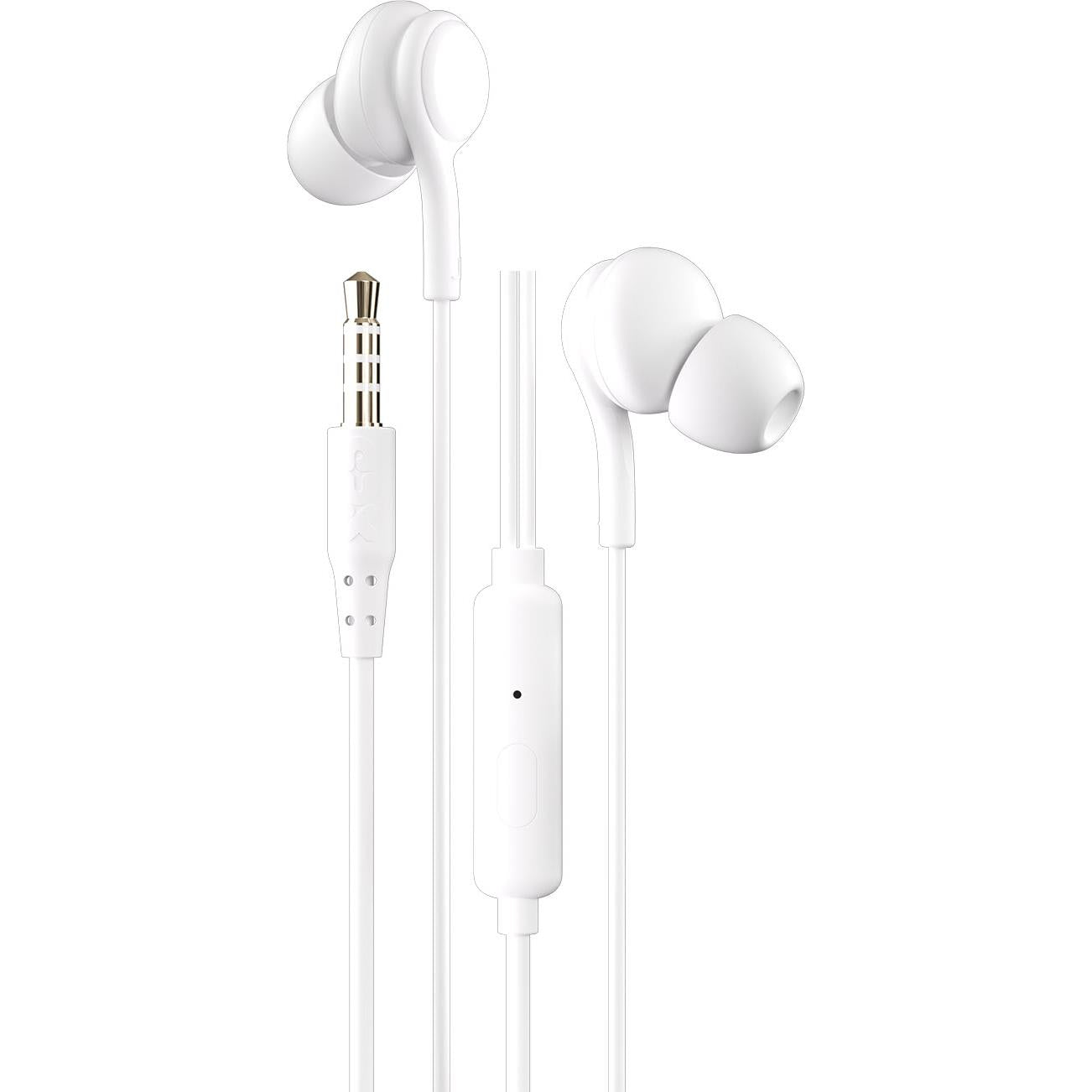 XCD XCD23003 Wired In-Ear with Mic Headphones (White) JB Hi-Fi