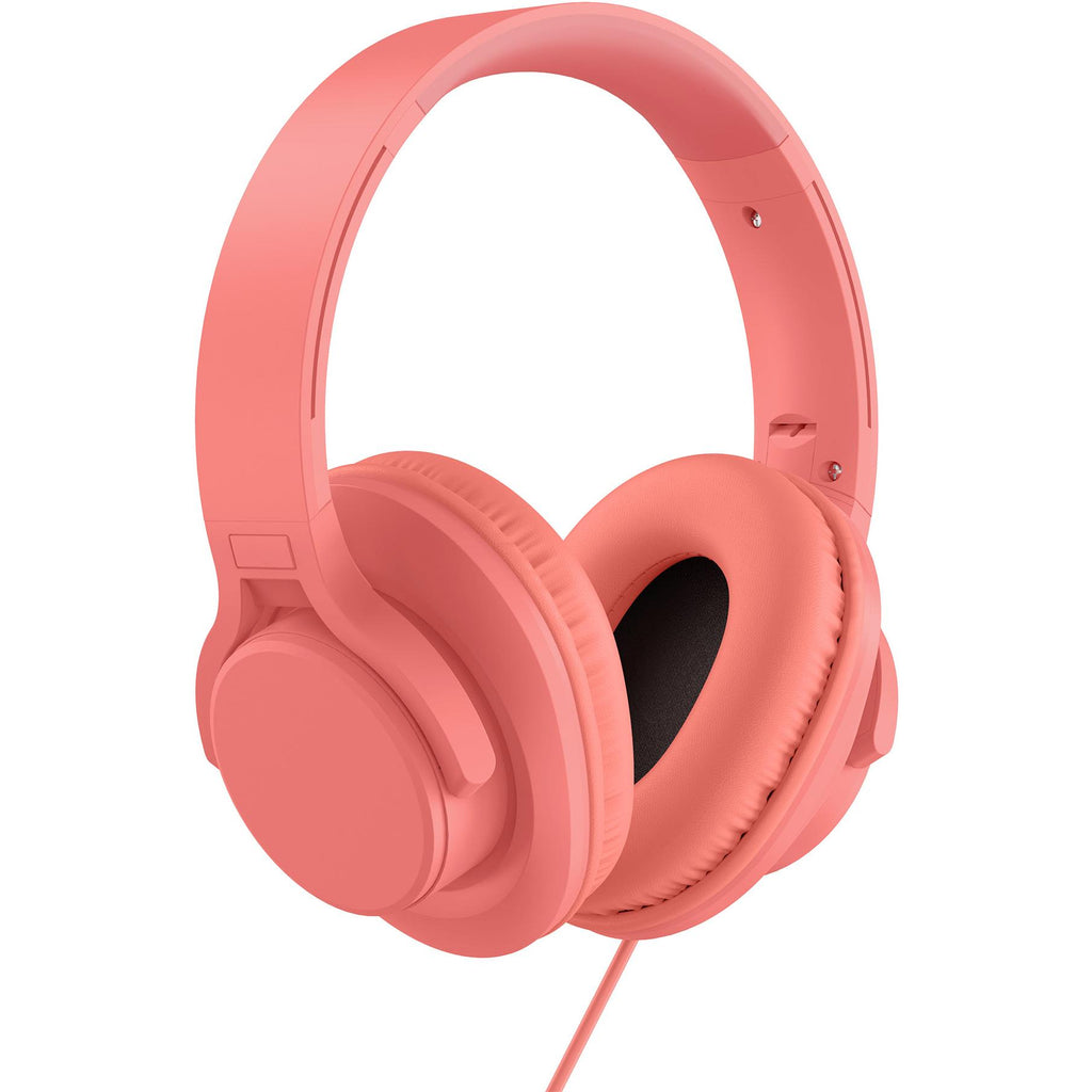 XCD XCD23008 Wired Foldable OverEar Headphones (Coral) JB HiFi