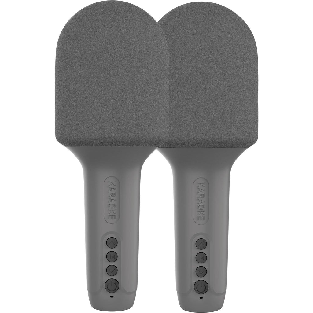 XCD Bluetooth Karaoke Microphone with Speaker 2 Pack (Grey) JB HiFi