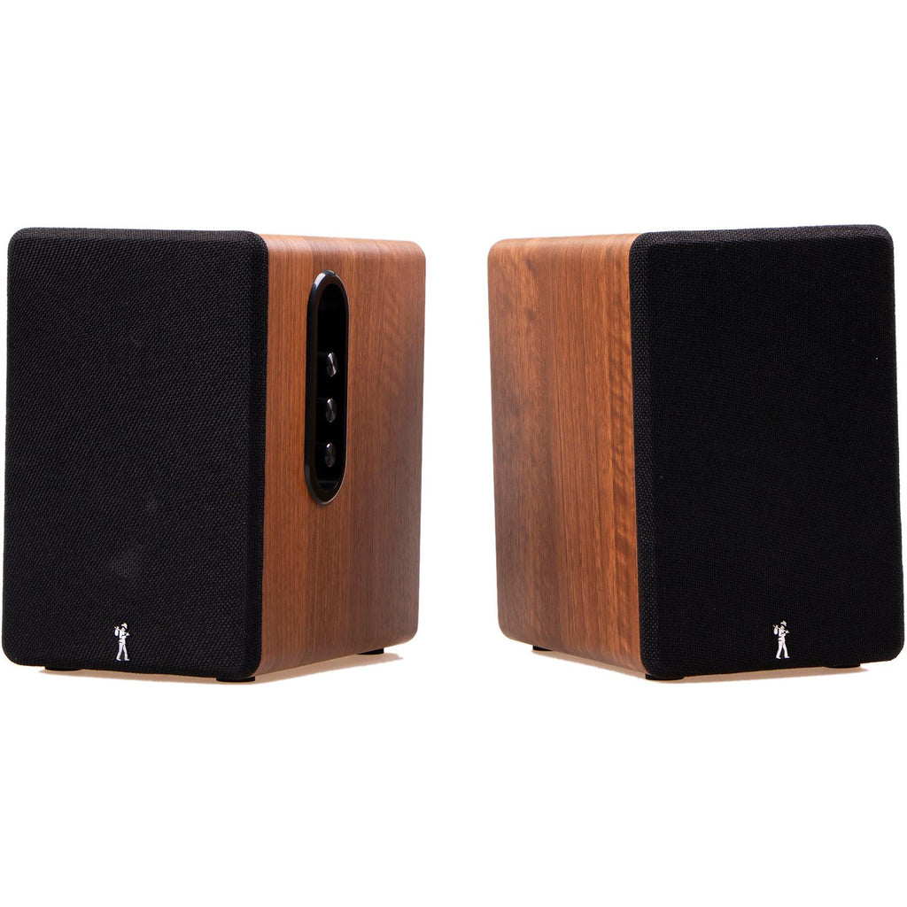 Flea Market 2 Channel Bluetooth Bookshelf Speakers (Walnut) JB HiFi