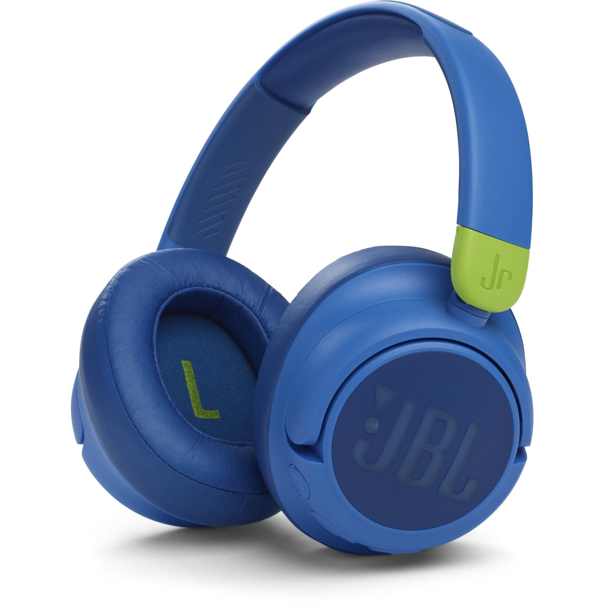 JBL Jr460 Wireless Noise Cancelling Kids Over-Ear Headphones (Blue) - JB  Hi-Fi