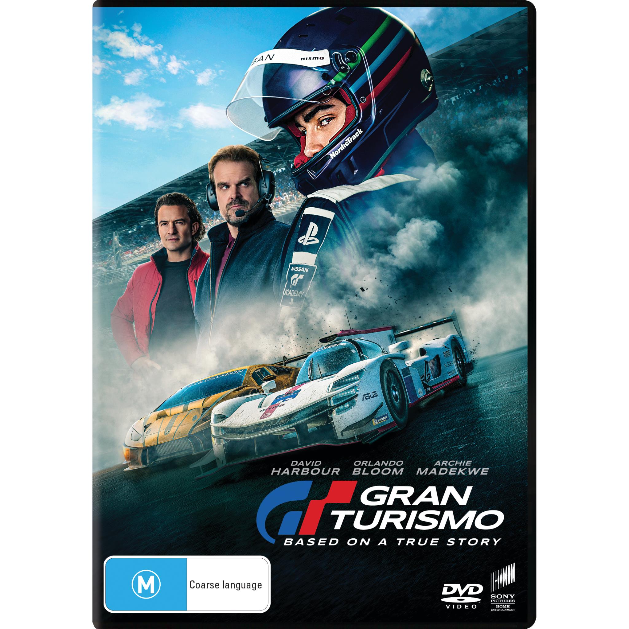  Gran Turismo - DVD + Digital : David Harbour, Orlando Bloom,  Archie Madekwe, Darren Barnet, Geri Halliwell: Movies & TV