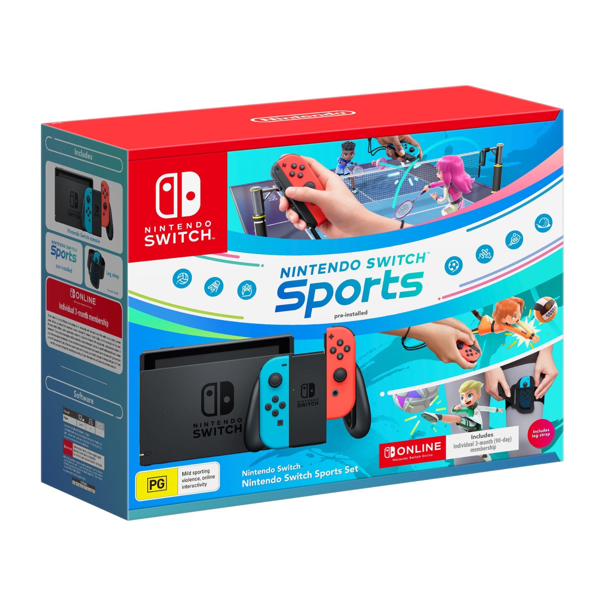 Nintendo Switch Console Neon: Nintendo Switch Sports Set - JB Hi-Fi