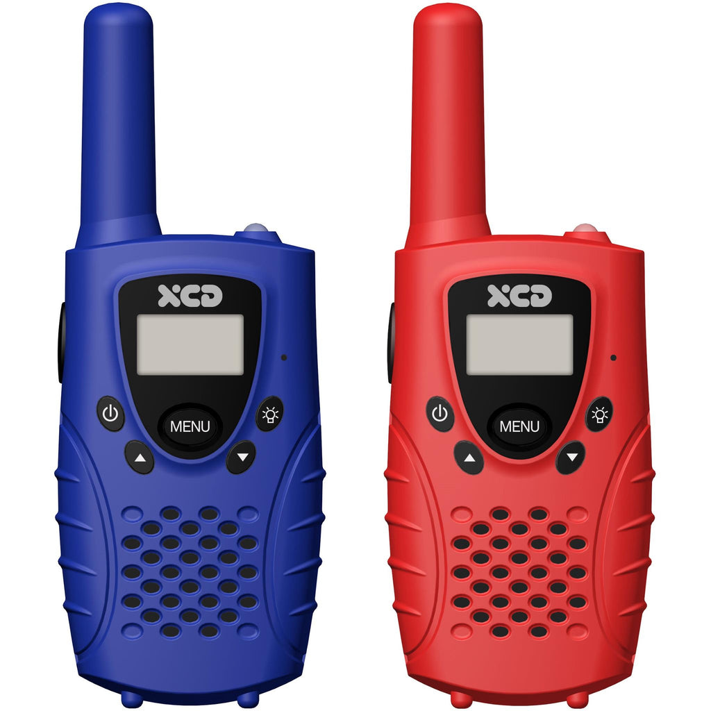 XCD 0.5W UHF CB Handheld Radio 2 Pack (Red/Blue) JB HiFi