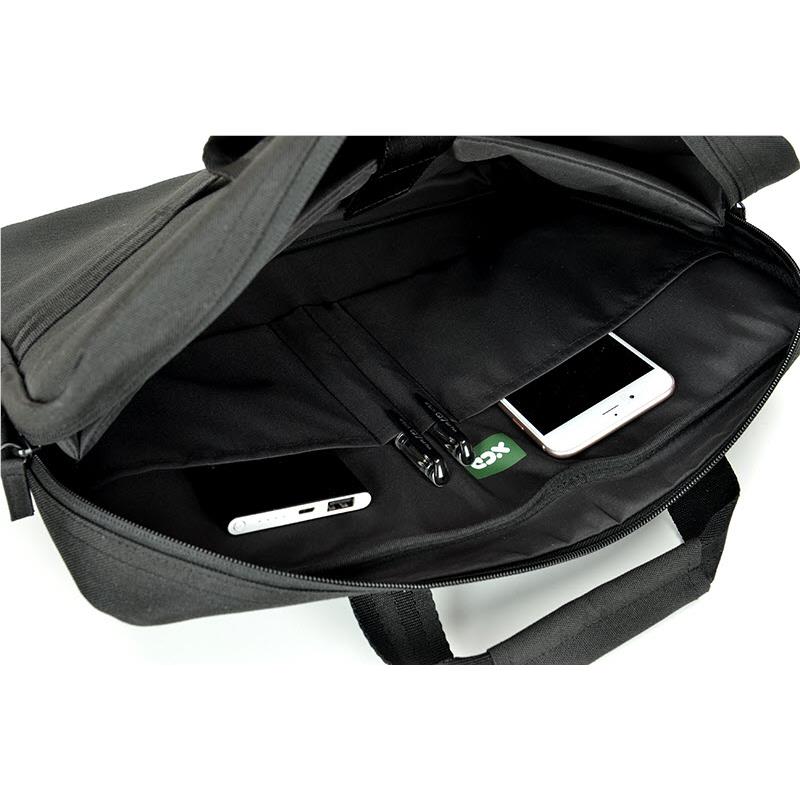 XCD Recycled 15.6" Laptop Briefcase Bag V2 (Black) JB HiFi