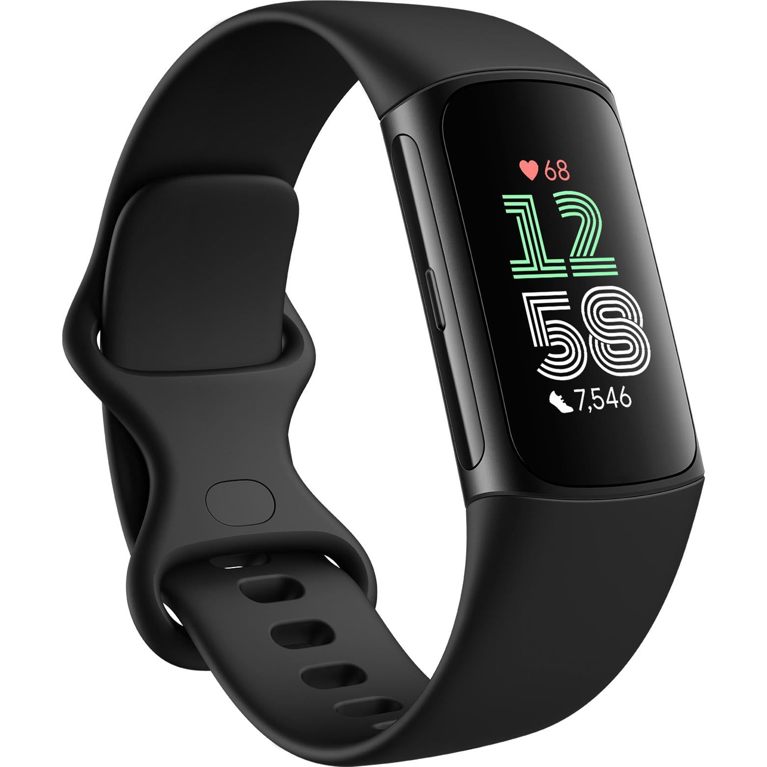 Fitbit Charge 6 Fitness Tracker, Obsidian/Black
