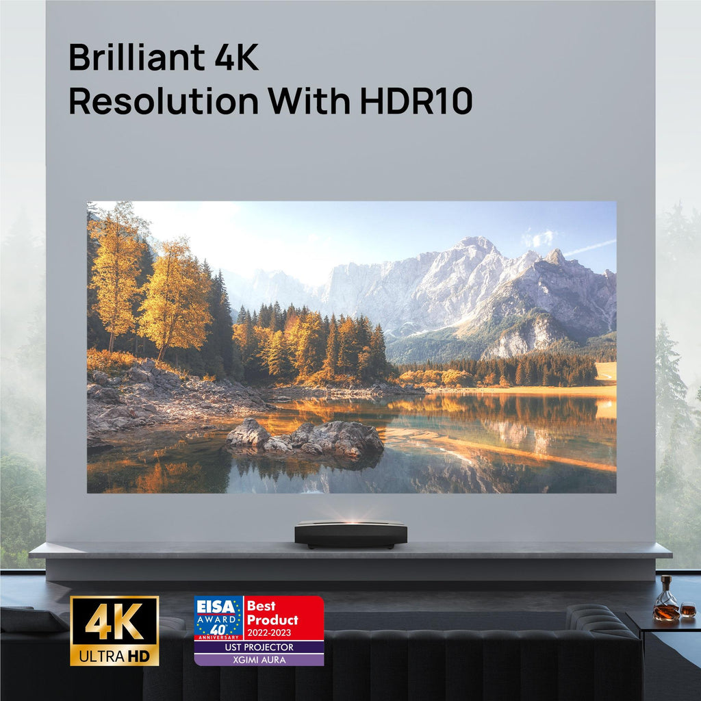 XGIMI Aura 4K Ultra HD Short Throw Projector JB HiFi