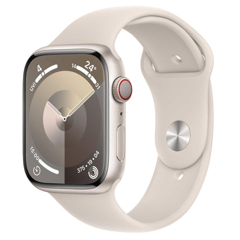 Apple Watch Series 9 45mm Starlight Aluminium Case GPS + Cellular (M/L)