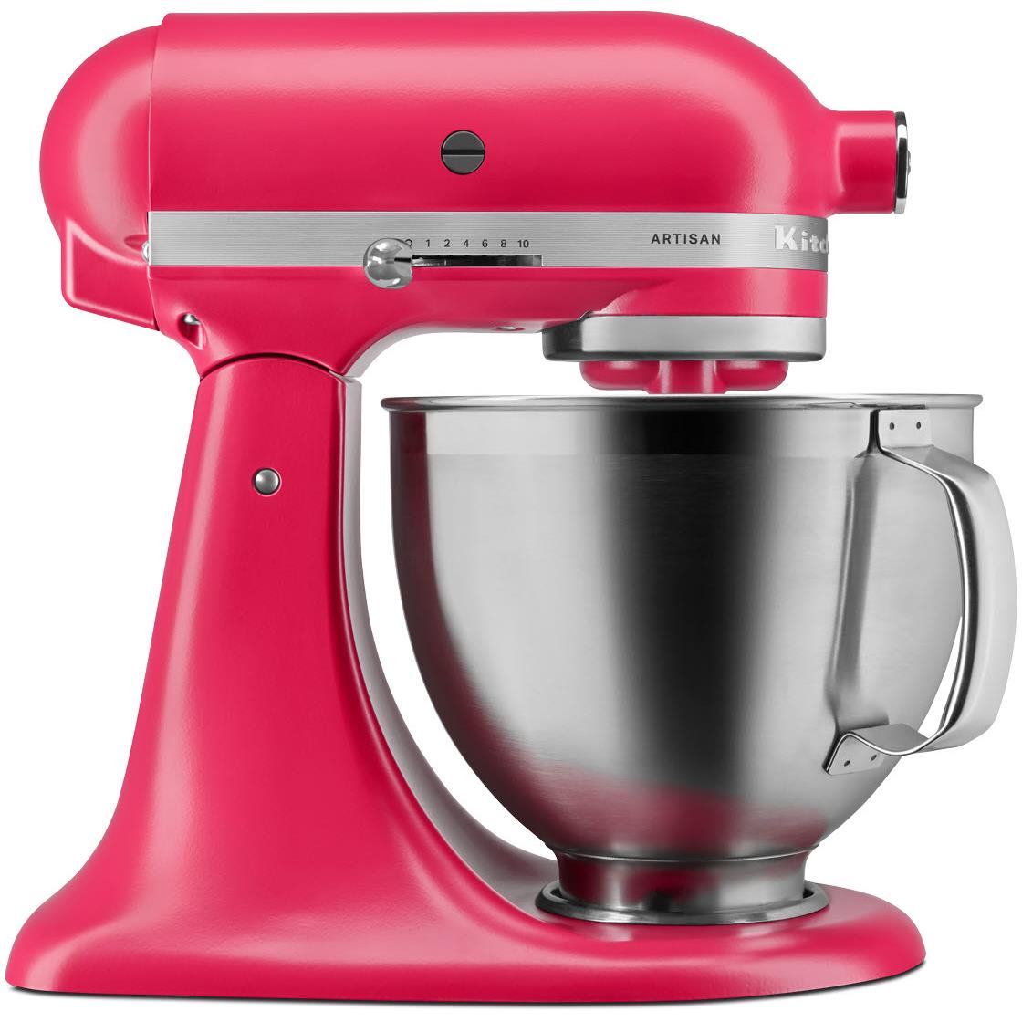KitchenAid KSM195 4.8L Artisan Stand Mixer (Hibiscus) - JB Hi-Fi