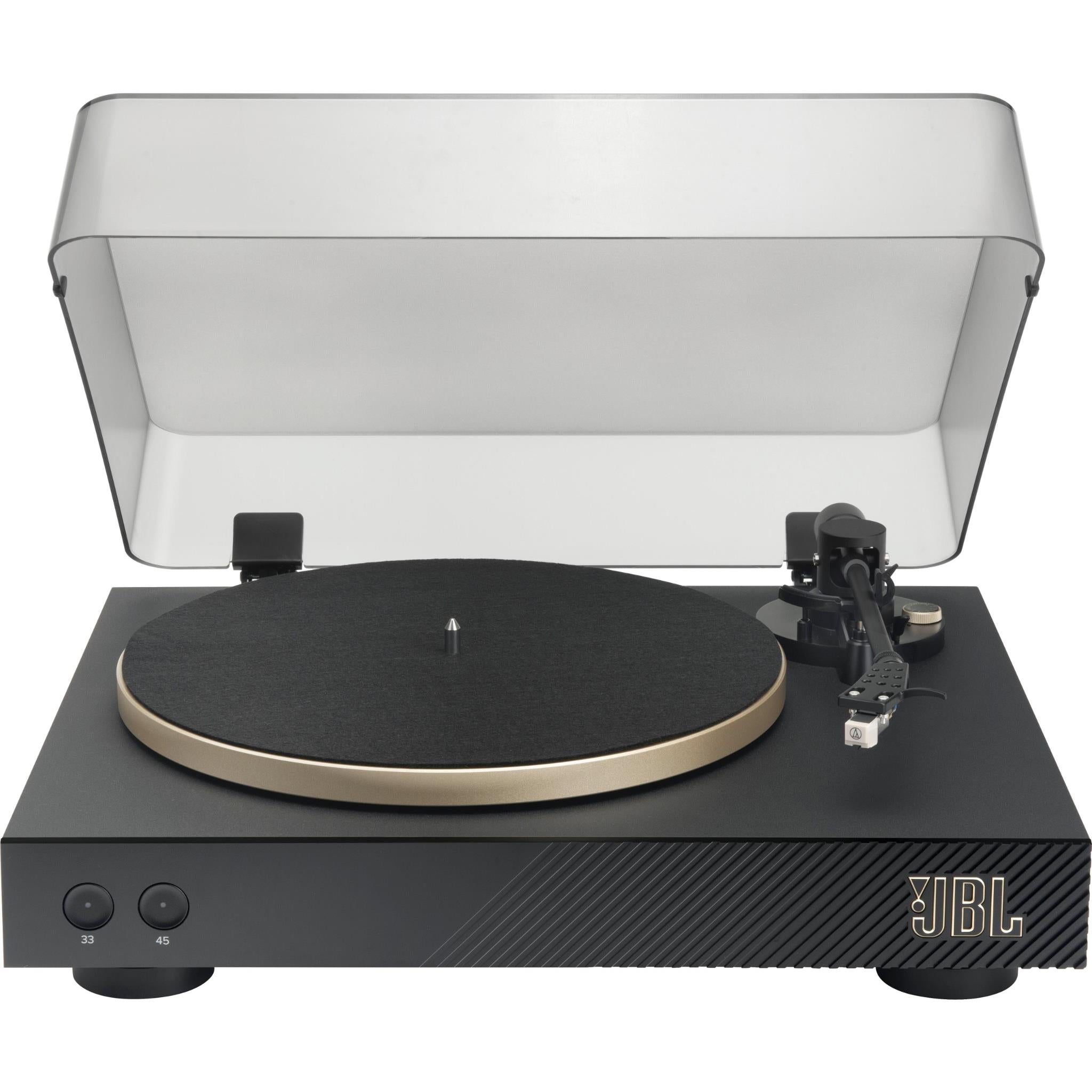 JBL Spinner BT Bluetooth Turntable (Black/Gold) JB Hi-Fi