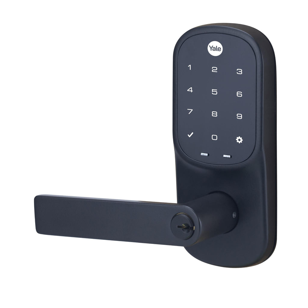 Yale Assure Lever Keyed Lock with Yale Home (Matte Black) JB HiFi