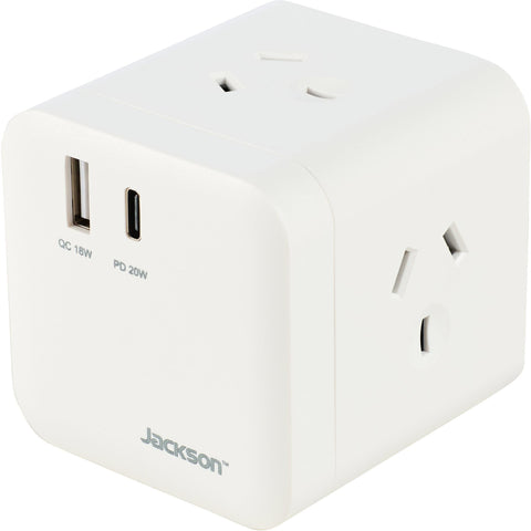 Jackson Rapid Charge USB-C/A 3 Way Power Cube