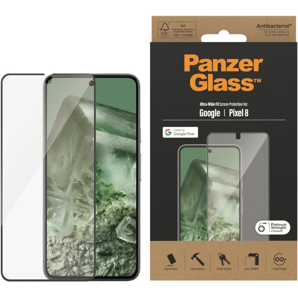 PanzerGlass UltraWide Fit Screen Protector for Pixel 8 JB HiFi