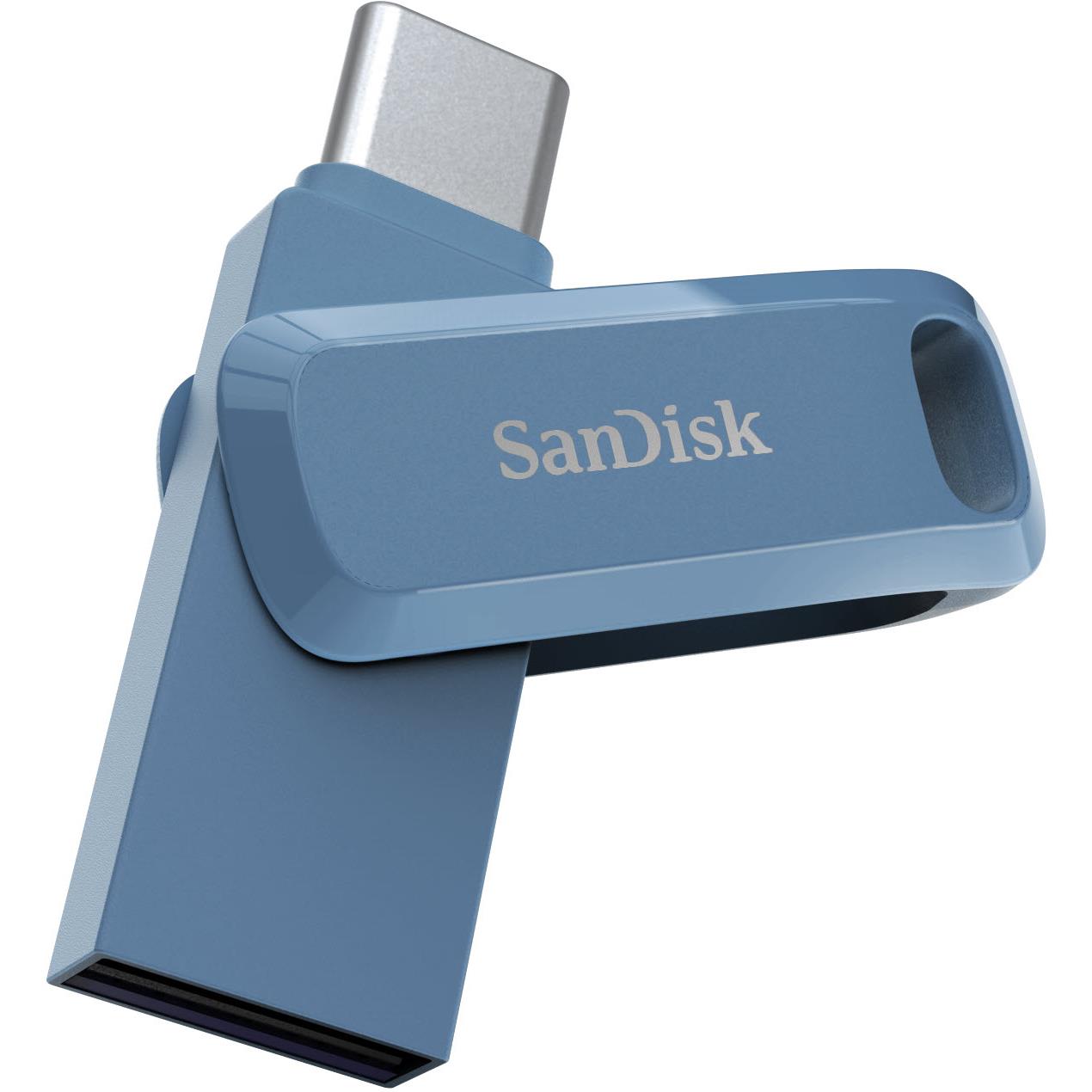SanDisk Ultra Dual Drive Go USB Type C 128GB Flash Drive(Blue