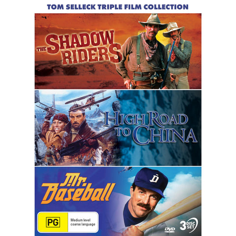Tom Selleck Collection: The Shadow Riders / High Road to China / Mr. Baseball