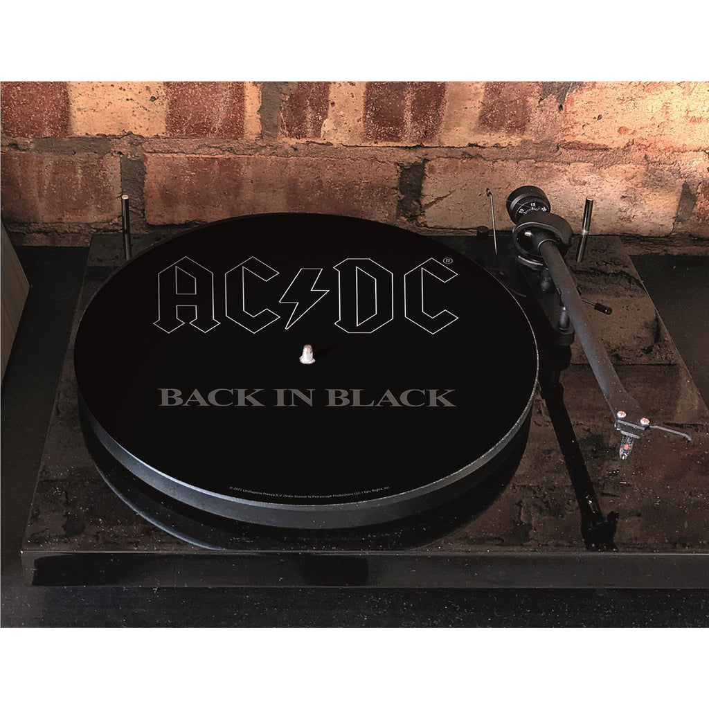 AC/DC Back In Black Vinyl Record Slipmat (LP) JB HiFi