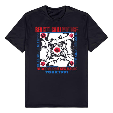 Red Hot Chili Peppers - Blood Sugar Sex Magik 1991 Tour T-Shirt (Large)
