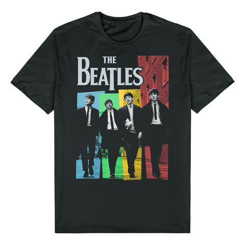 Beatles, The - Coloured Stripe T-Shirt (XL)