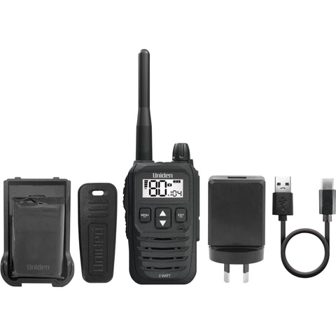 Uniden UH825 80 Channels 2 Watt UHF Handheld Radio