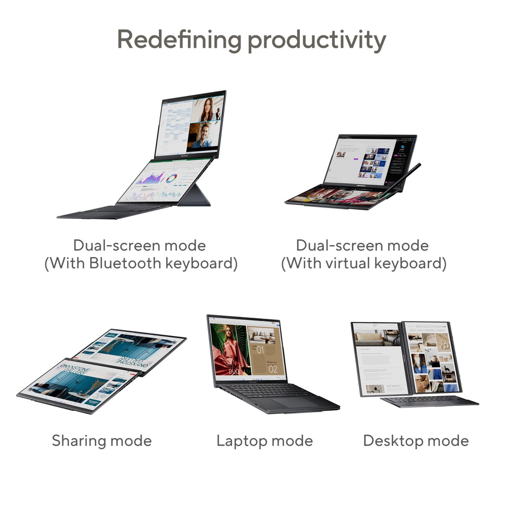 Asus Zenbook Duo EVO 14" 3K OLED Laptop (1TB) [Intel Ultra 9 185H] JB