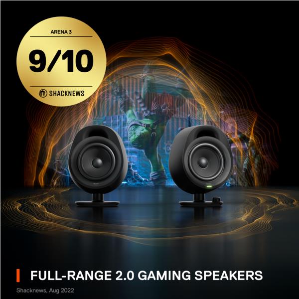 SteelSeries Arena 3 Immersive 2.0 Gaming Speaker System JB HiFi