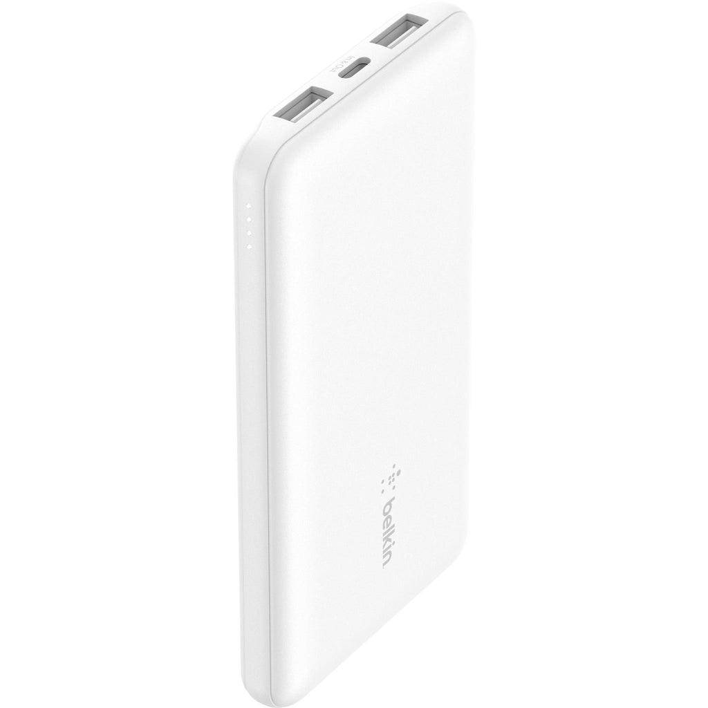 Belkin BoostUp Charge 10K 3 Port Power Bank with Cable (White) JB HiFi