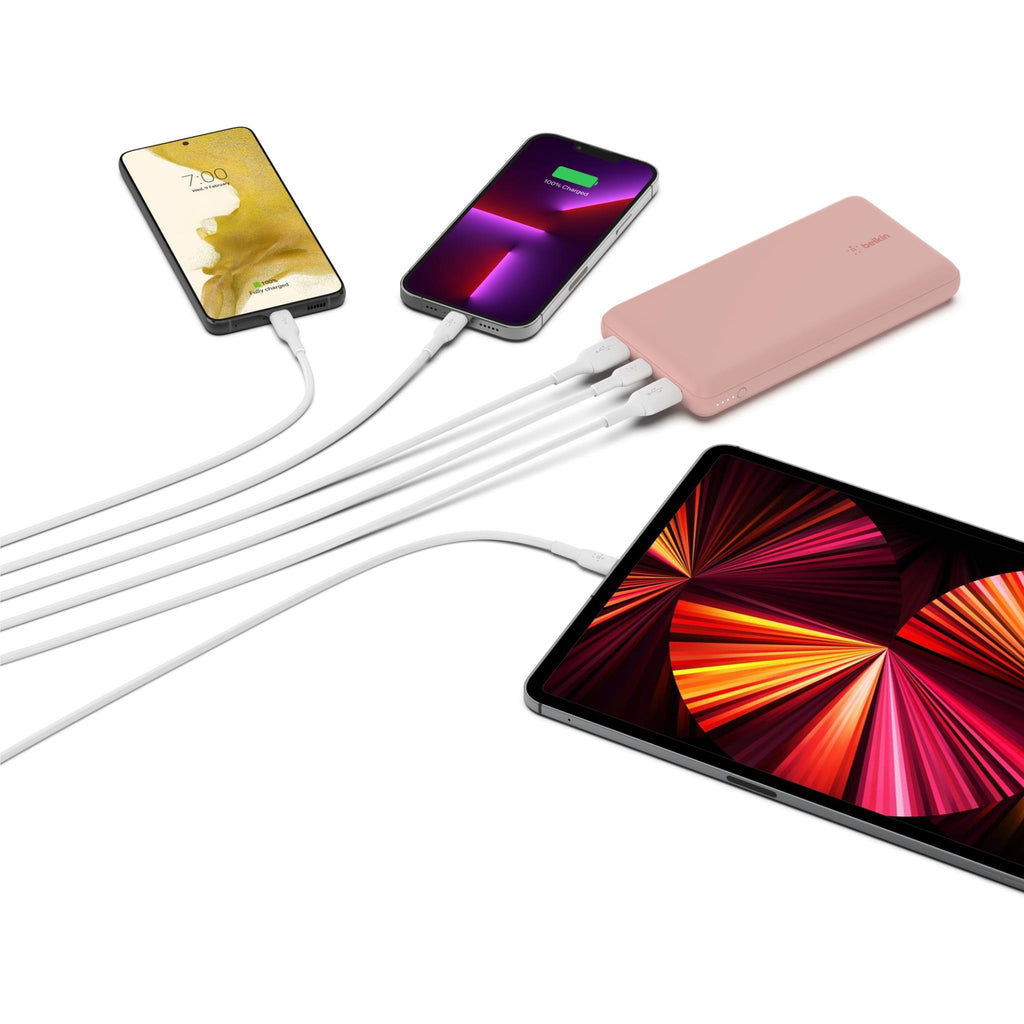 Belkin BoostUp Charge 15W 20K USBC Power Bank (Pink) JB HiFi