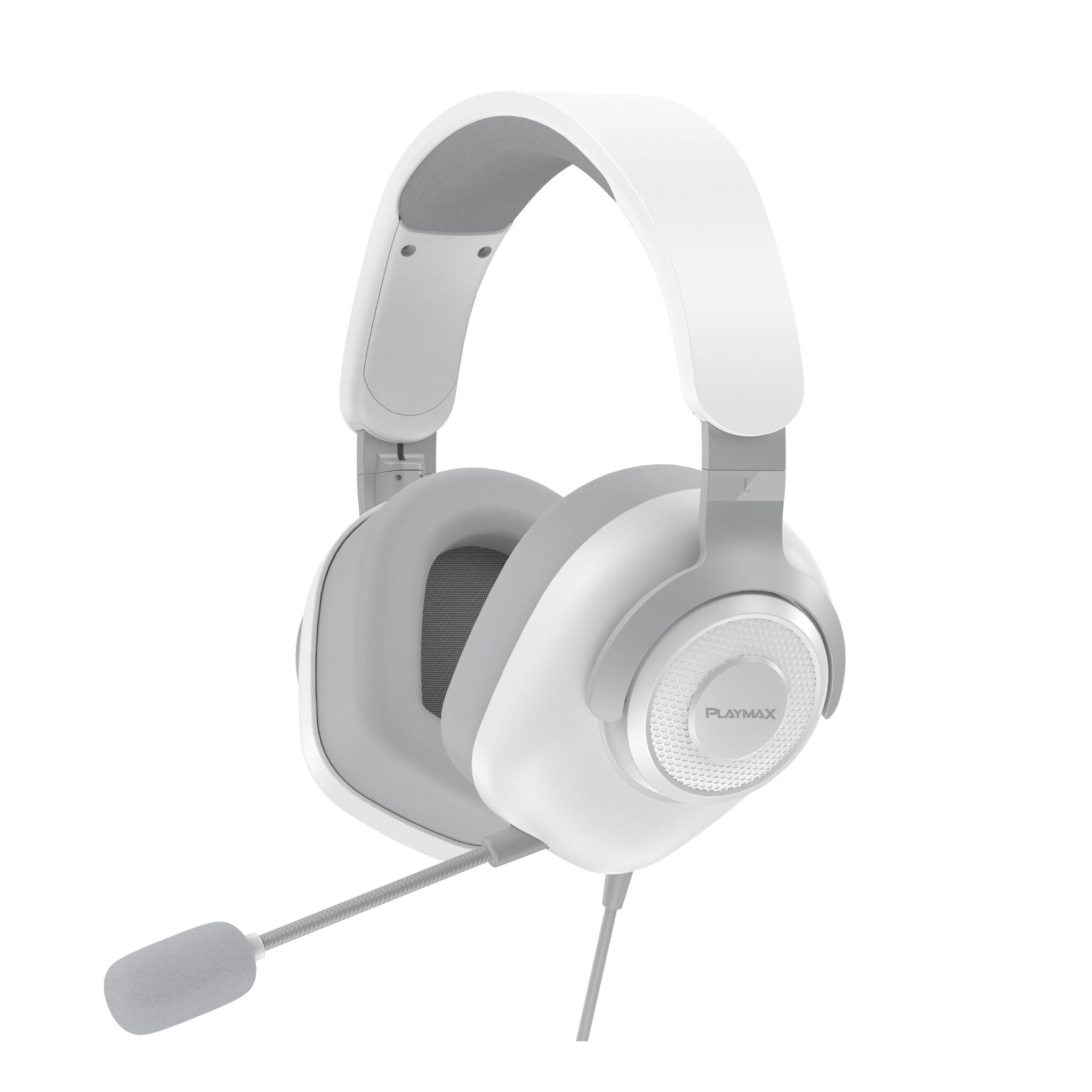 Playmax MX1 PRO Wired Gaming Headset (White) JB Hi-Fi