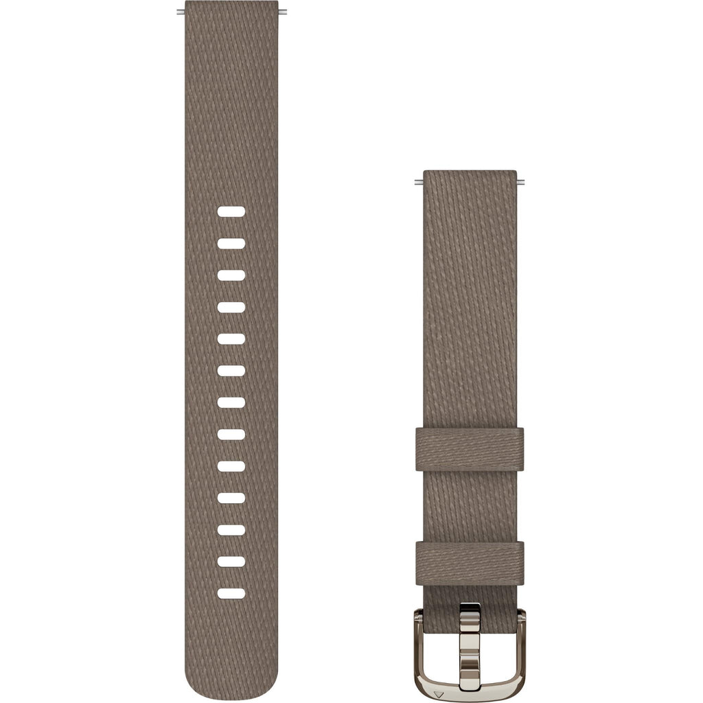 Garmin Lily® 2 Accessory Band, Fabric, Cream Gold/Coffee JB HiFi