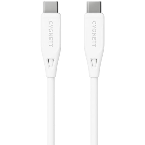 Cygnett Charge & Connect USB-C to USB-C 2.0 Cable V2 2.2m (White)