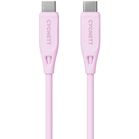 Cygnett Charge & Connect USB-C to USB-C 2.0 Cable V2 1.2m (Pink)