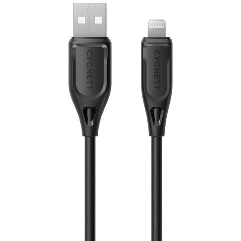 Cygnett Charge & Connect Lightning to USB-A Cable V2 2.2m (Black)