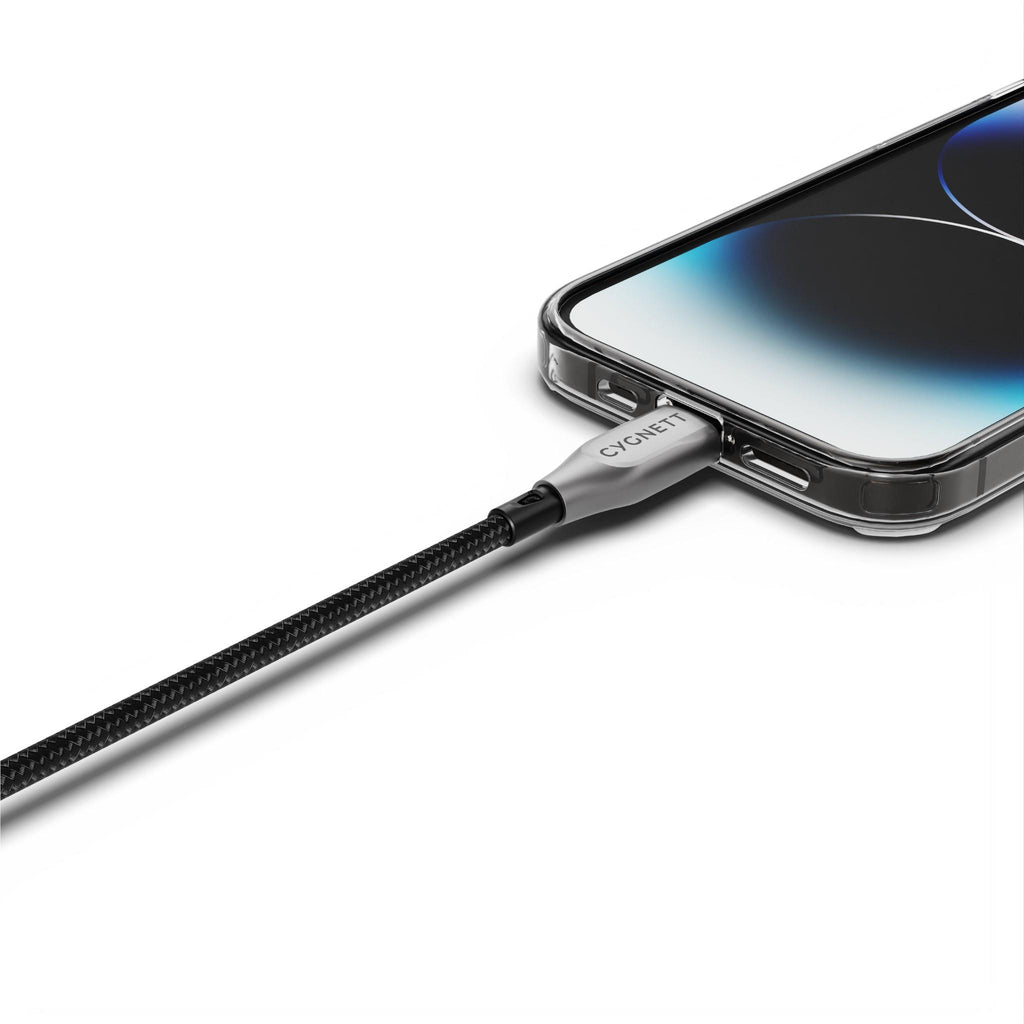 Armoured Lightning to USBC Cable 1M (Black) JB HiFi